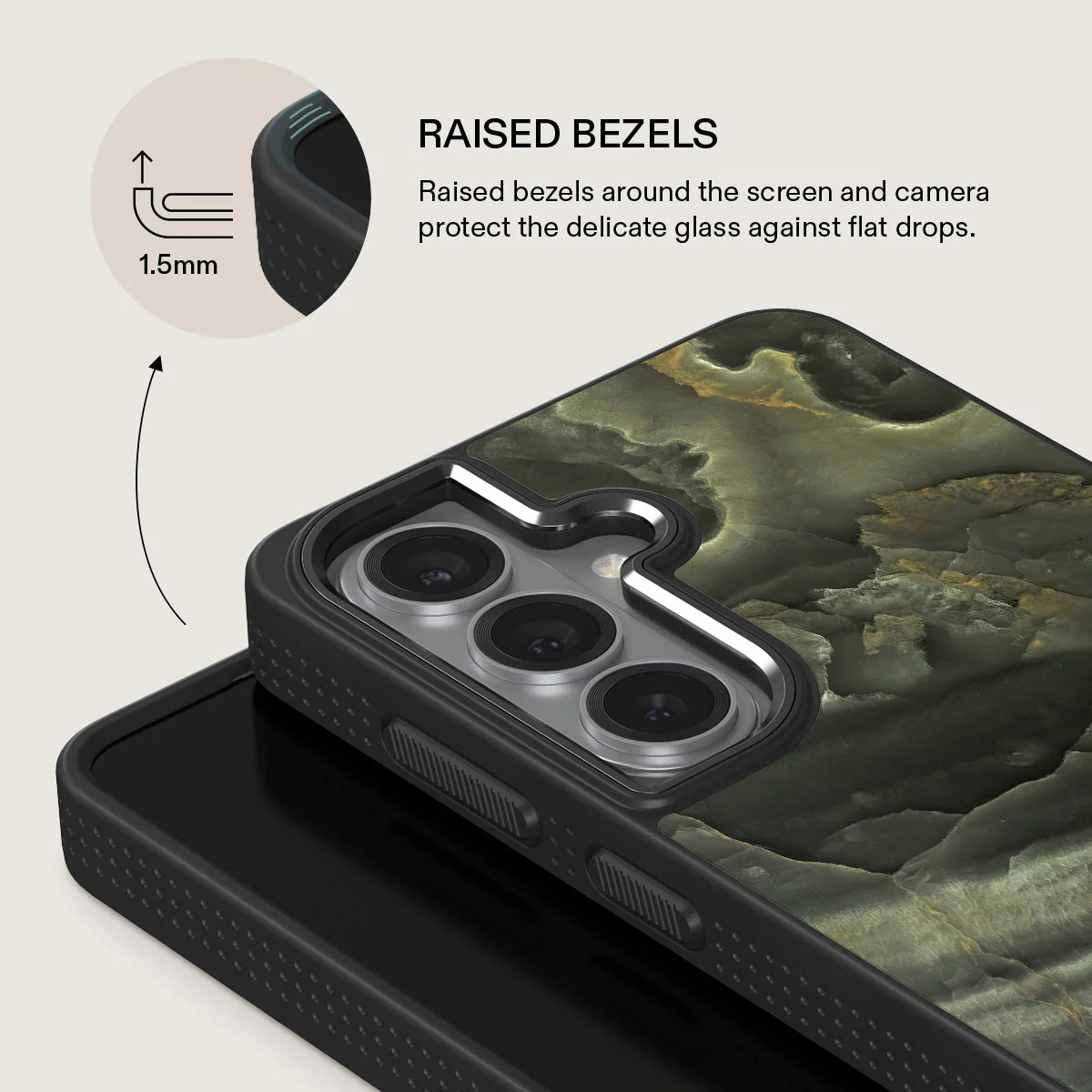 Misty Forest - Green Marble Samsung Galaxy S26 Case - Image 15