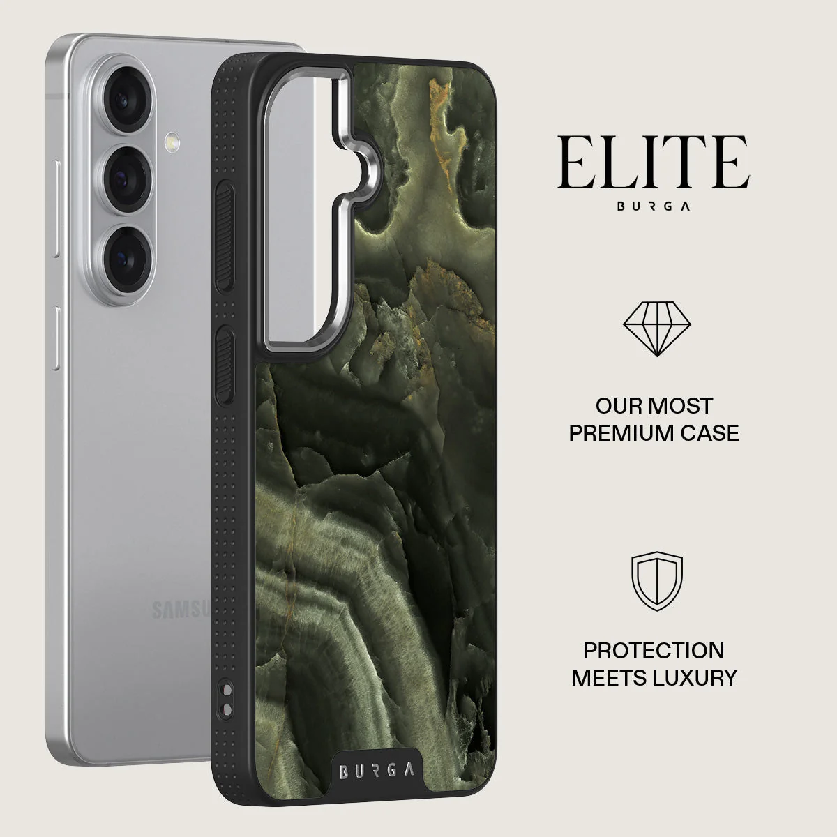 Misty Forest - Green Marble Samsung Galaxy S26 Case - Image 20