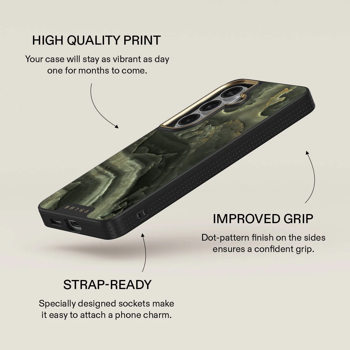 Misty Forest - Green Marble Samsung Galaxy S26 Case - Image 9