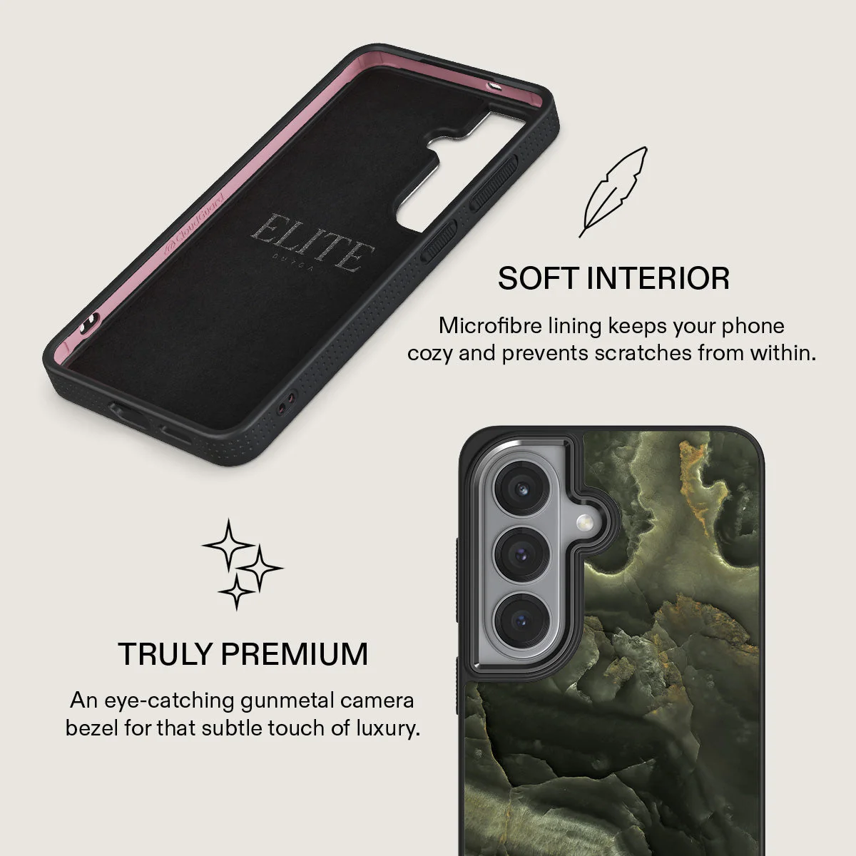 Misty Forest - Green Marble Samsung Galaxy S26 Plus Case - Image 17