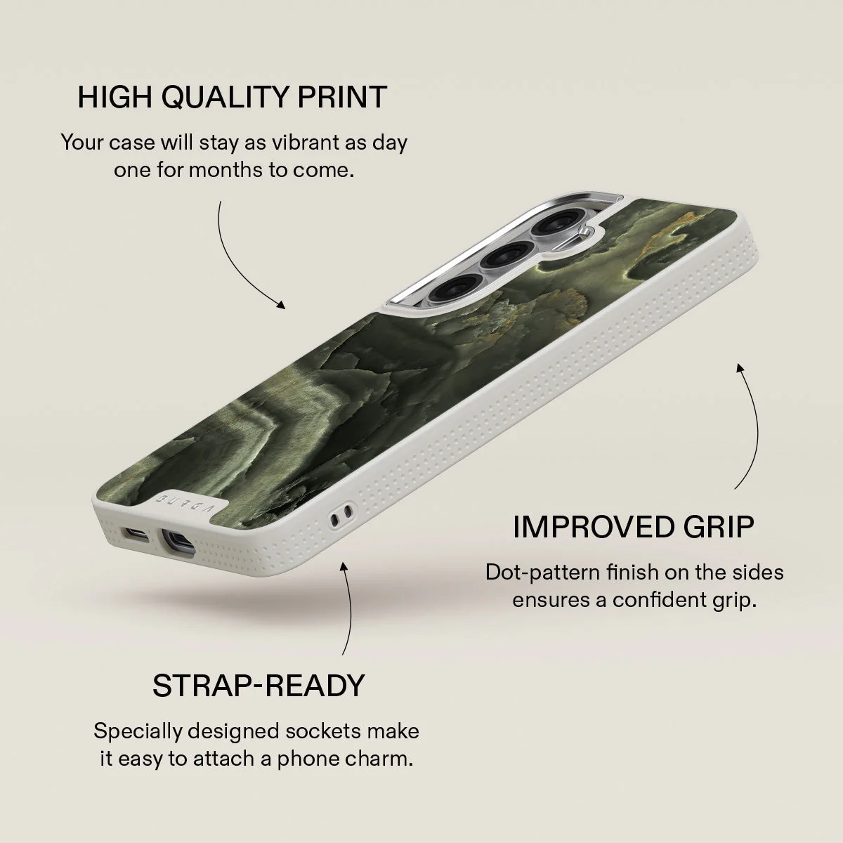 Misty Forest - Green Marble Samsung Galaxy S26 Plus Case - Image 37