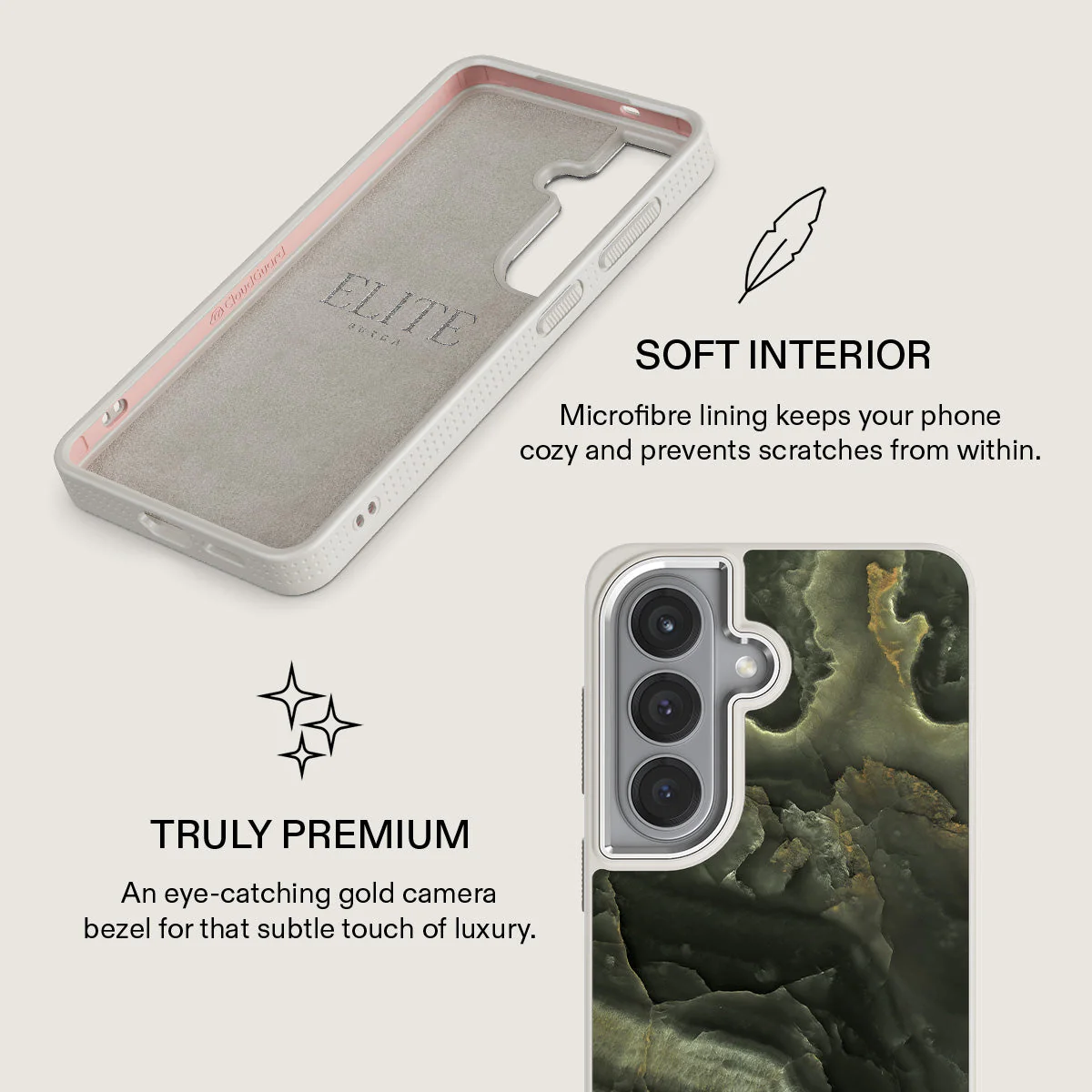 Misty Forest - Green Marble Samsung Galaxy S26 Plus Case - Image 38