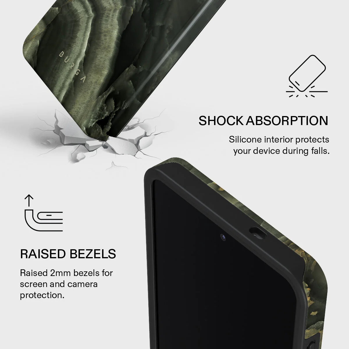 Misty Forest - Green Marble Samsung Galaxy S26 Plus Case - Image 4