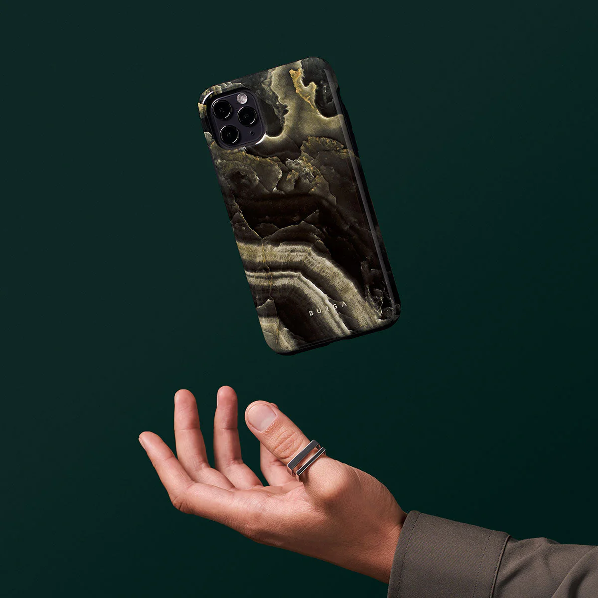Misty Forest - Green Marble Samsung Galaxy S26 Plus Case - Image 43
