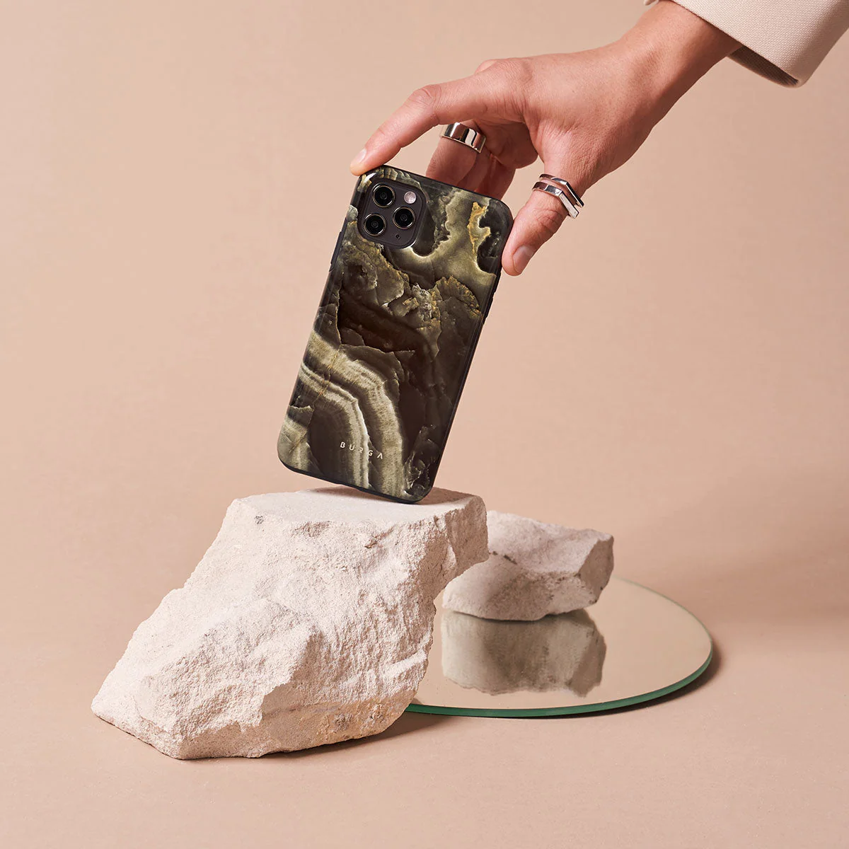 Misty Forest - Green Marble Samsung Galaxy S26 Plus Case - Image 45