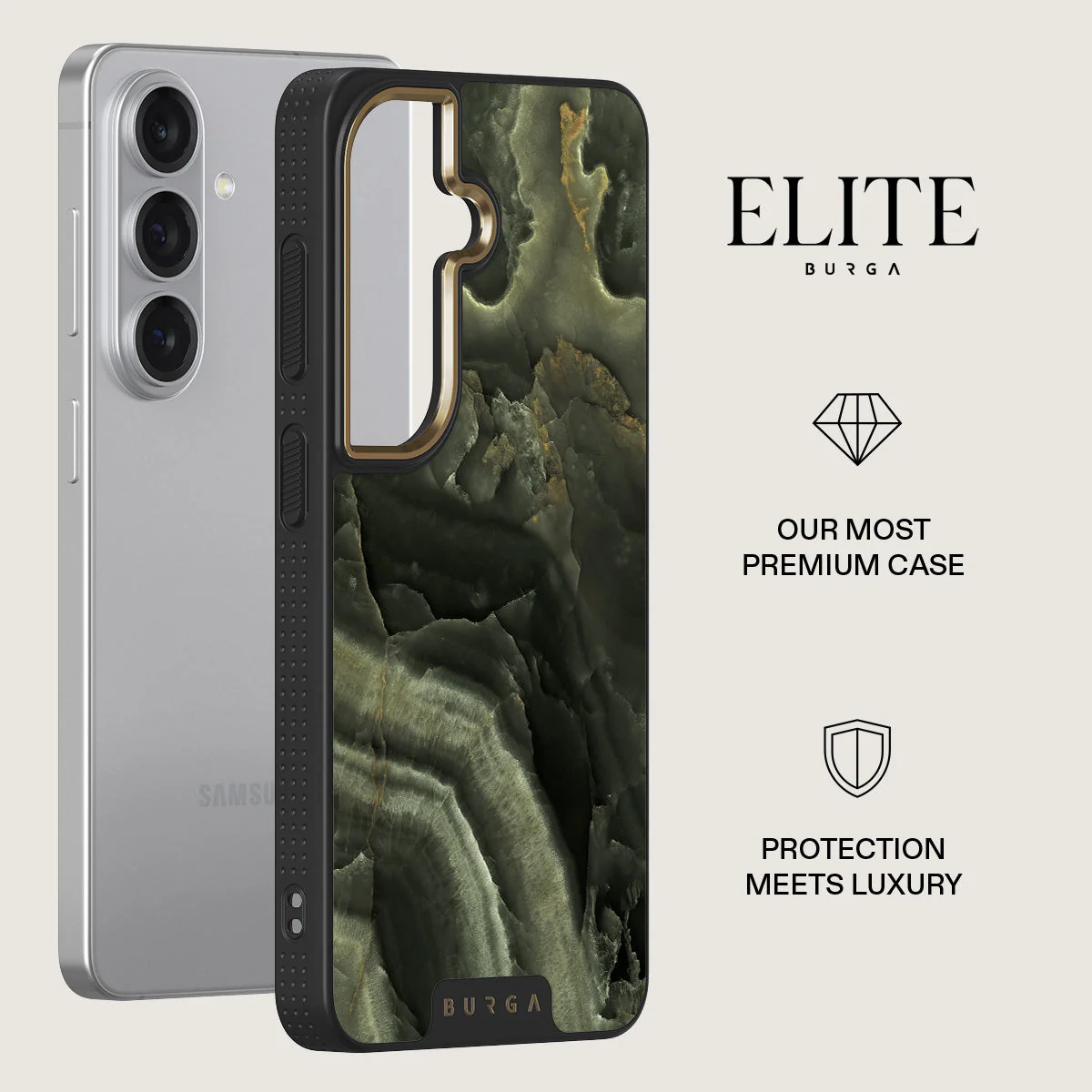 Misty Forest - Green Marble Samsung Galaxy S26 Plus Case - Image 6