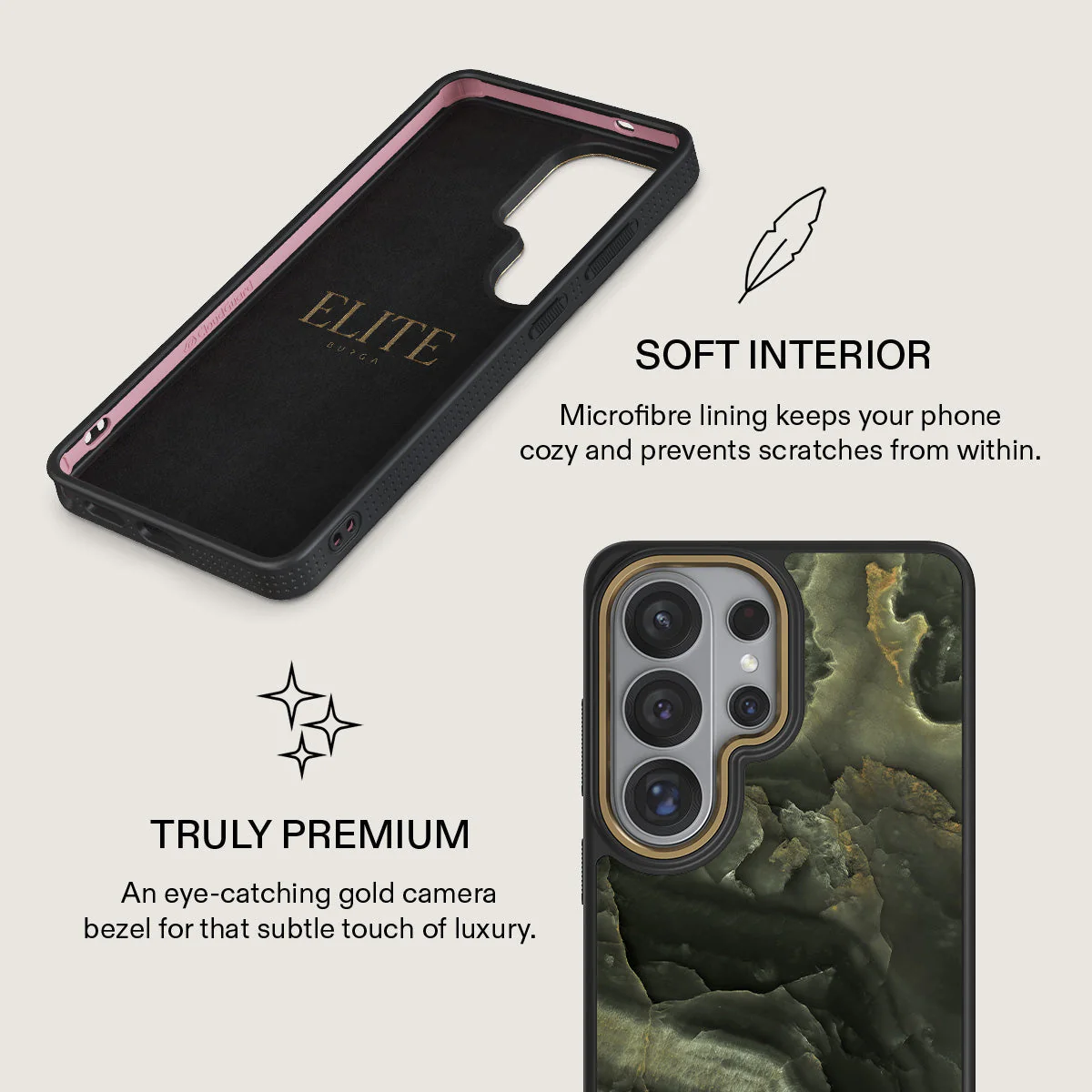 Misty Forest - Green Marble Samsung Galaxy S26 Ultra Case - Image 10