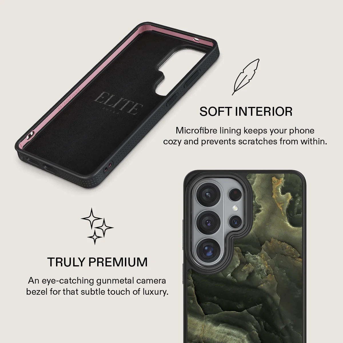 Misty Forest - Green Marble Samsung Galaxy S26 Ultra Case - Image 17