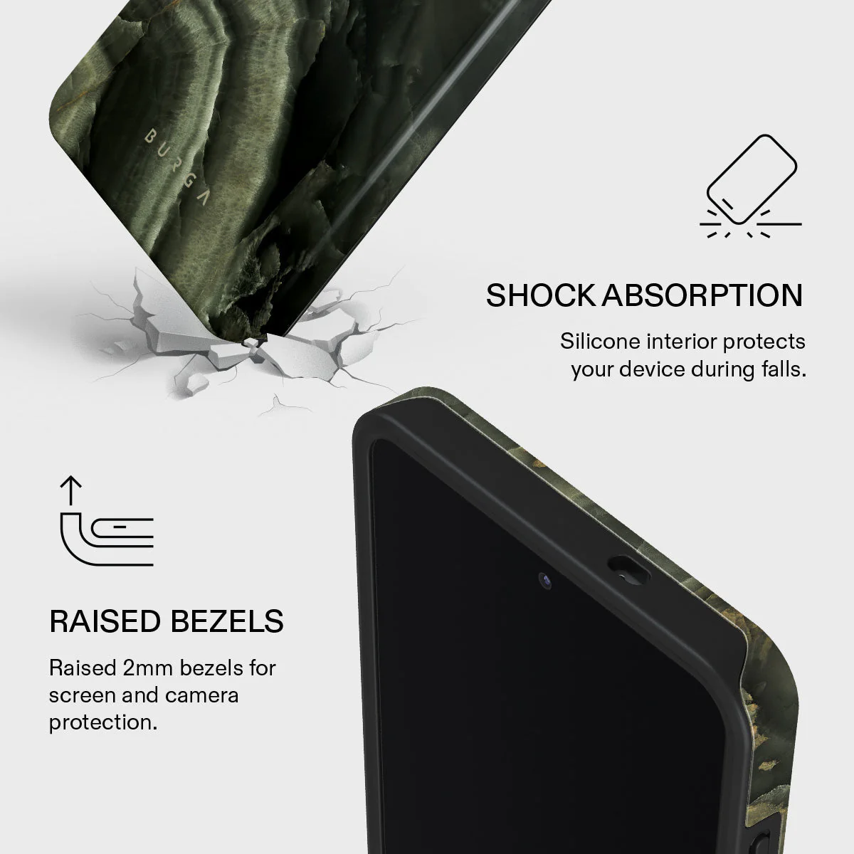 Misty Forest - Green Marble Samsung Galaxy S26 Ultra Case - Image 4