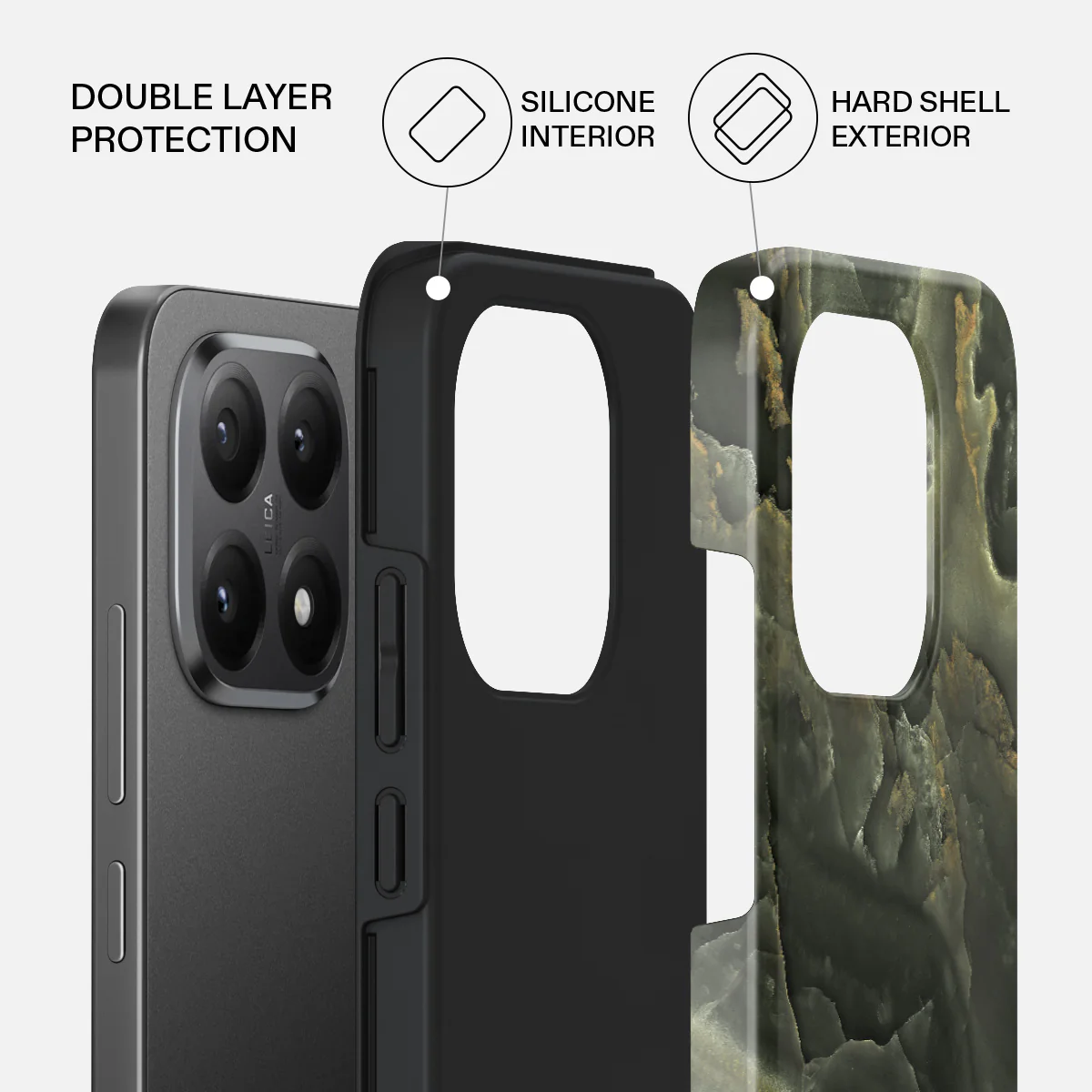 Misty Forest - Green Marble Xiaomi 15T Case - Image 2