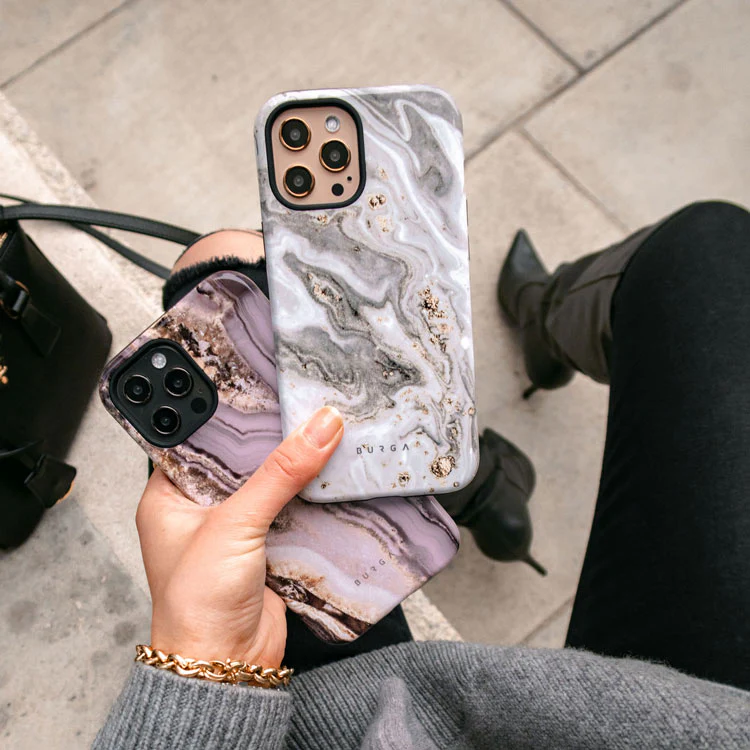 Snowstorm - Grey Marble iPhone 17e Case - Image 7