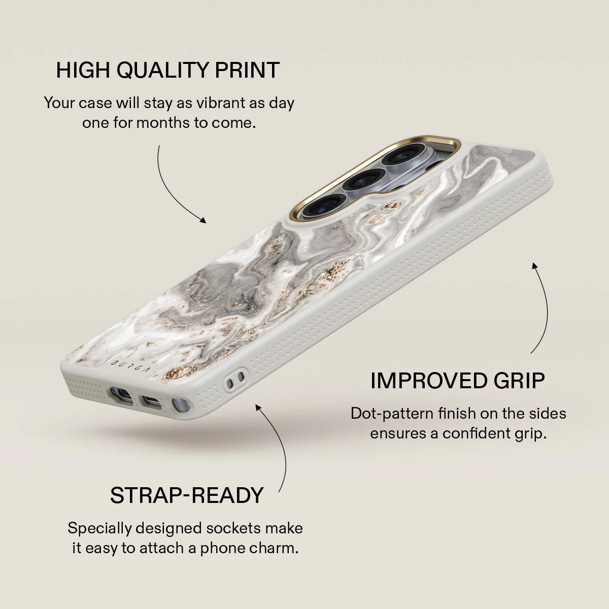 Snowstorm - Grey Marble Samsung Galaxy S26 Ultra Case - Image 30