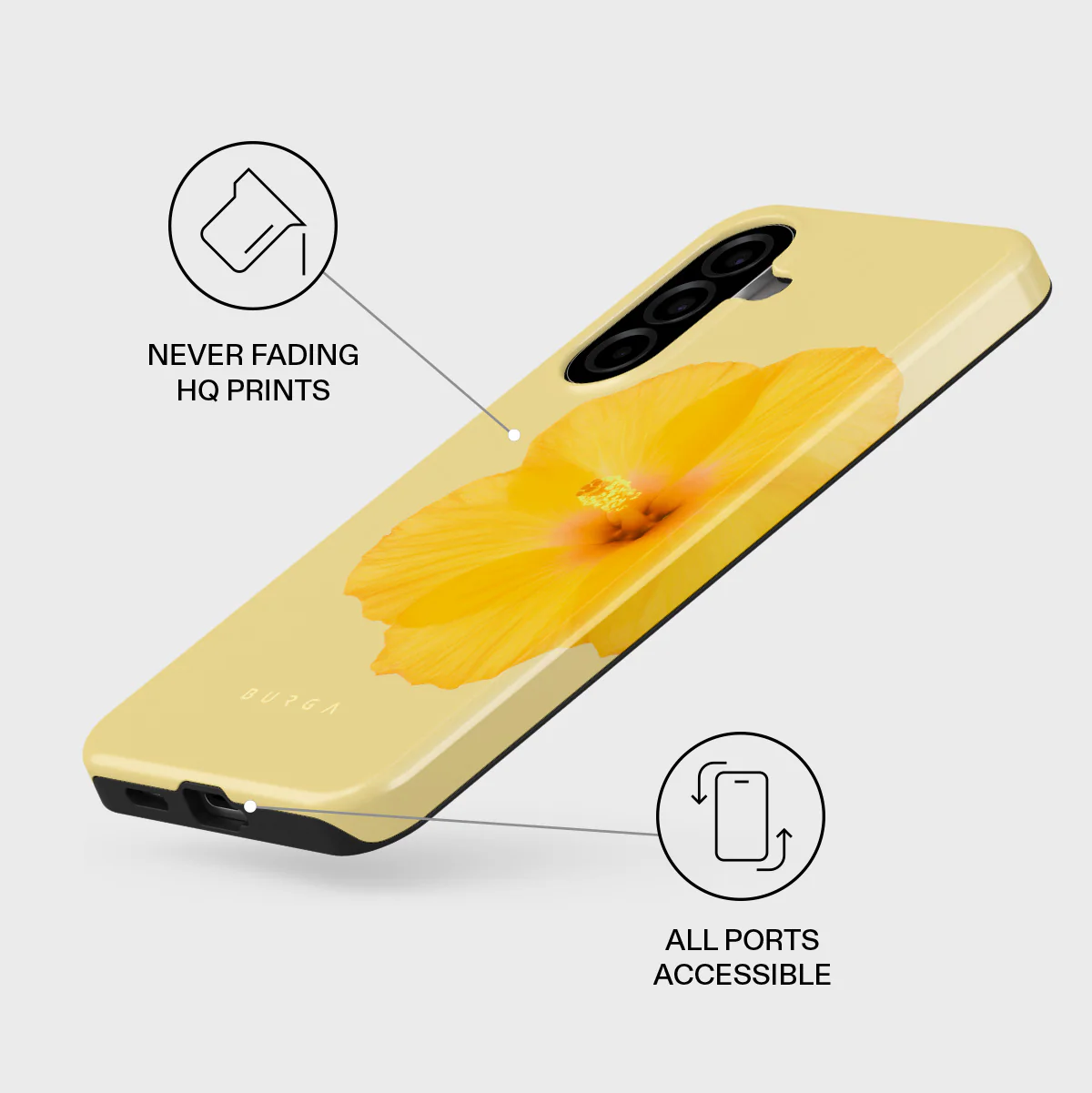 Hibiscus - Samsung Galaxy A57 5G Case - Image 3