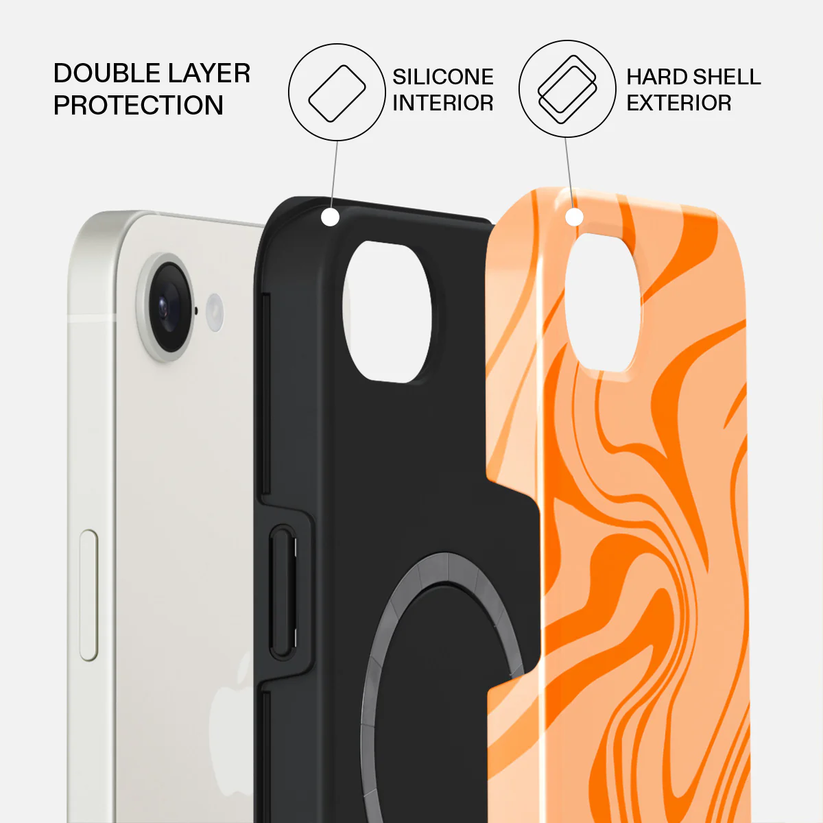 High Vibrations - Color Swirl iPhone 17e Case - Image 2