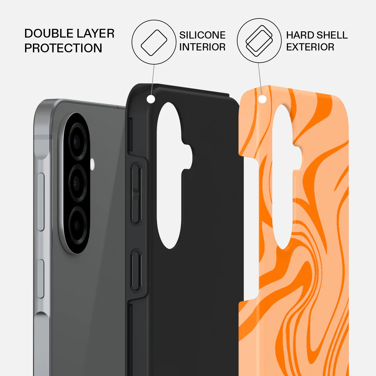 High Vibrations - Color Swirl Samsung Galaxy A57 5G Case - Image 2
