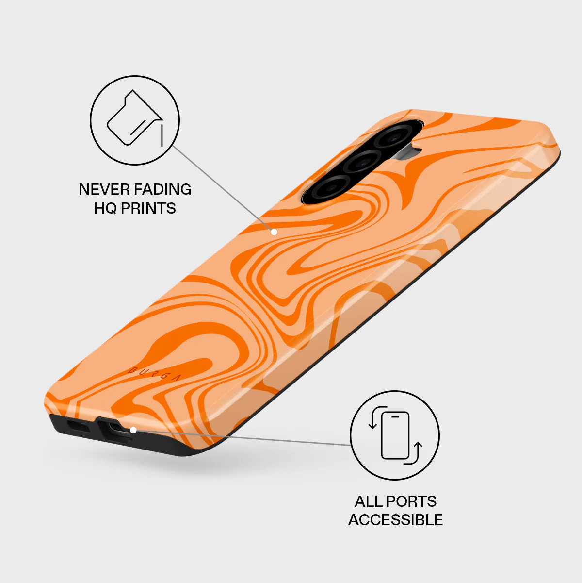 High Vibrations - Color Swirl Samsung Galaxy A57 5G Case - Image 3