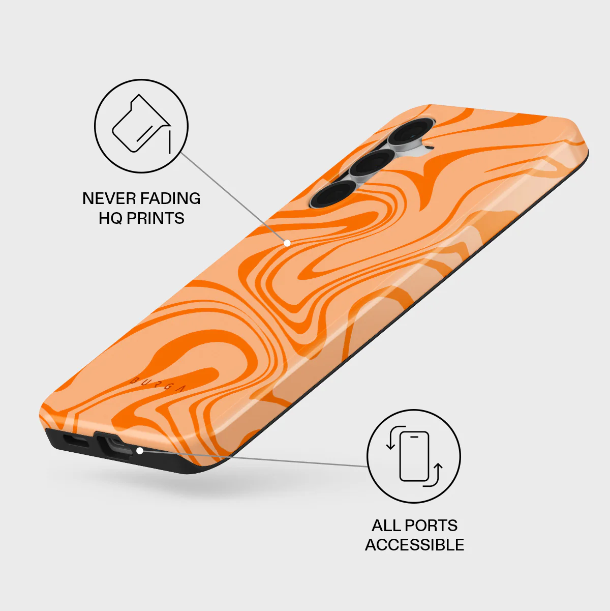 High Vibrations - Color Swirl Samsung Galaxy S25 FE Case - Image 3
