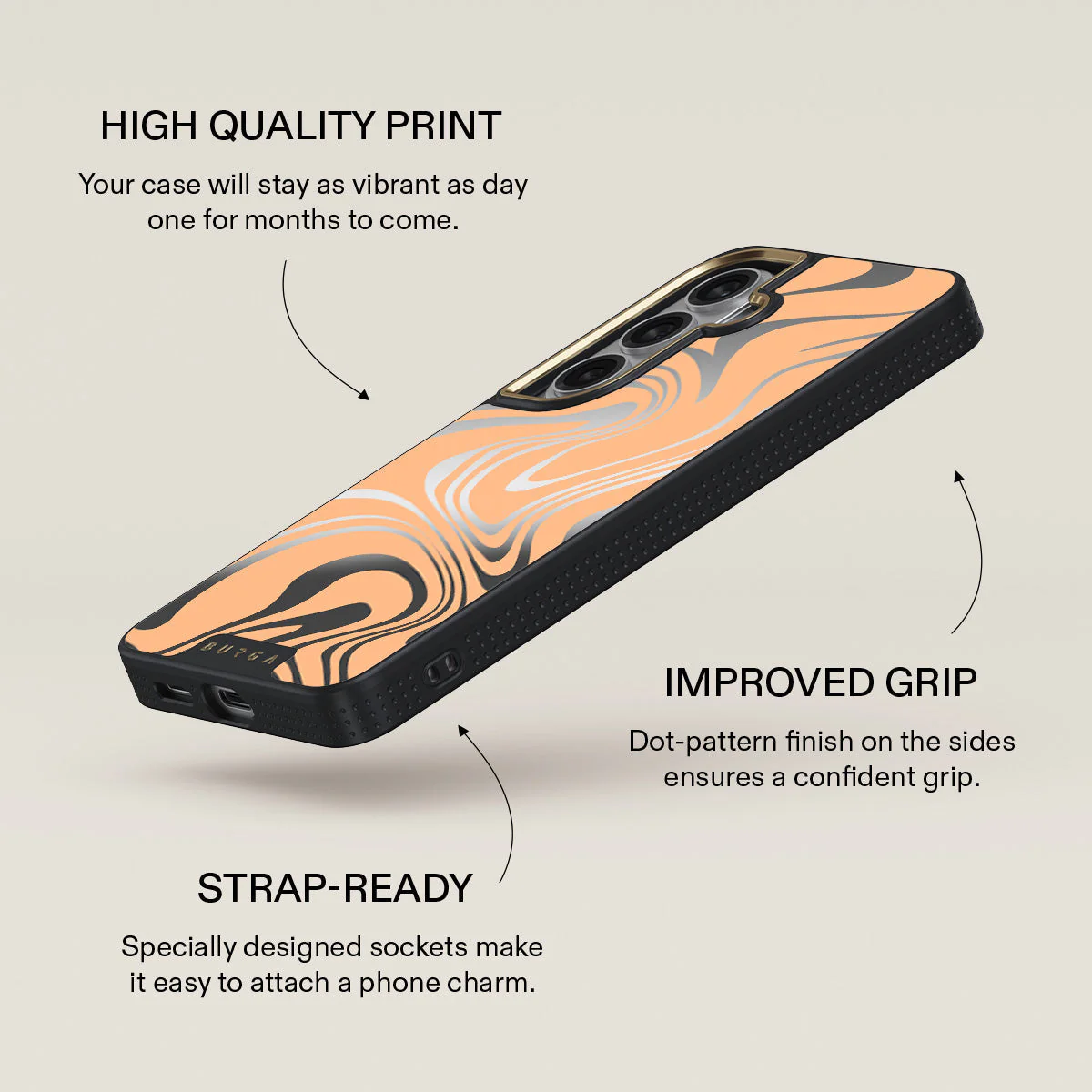 High Vibrations - Color Swirl Samsung Galaxy S26 Plus Case - Image 45