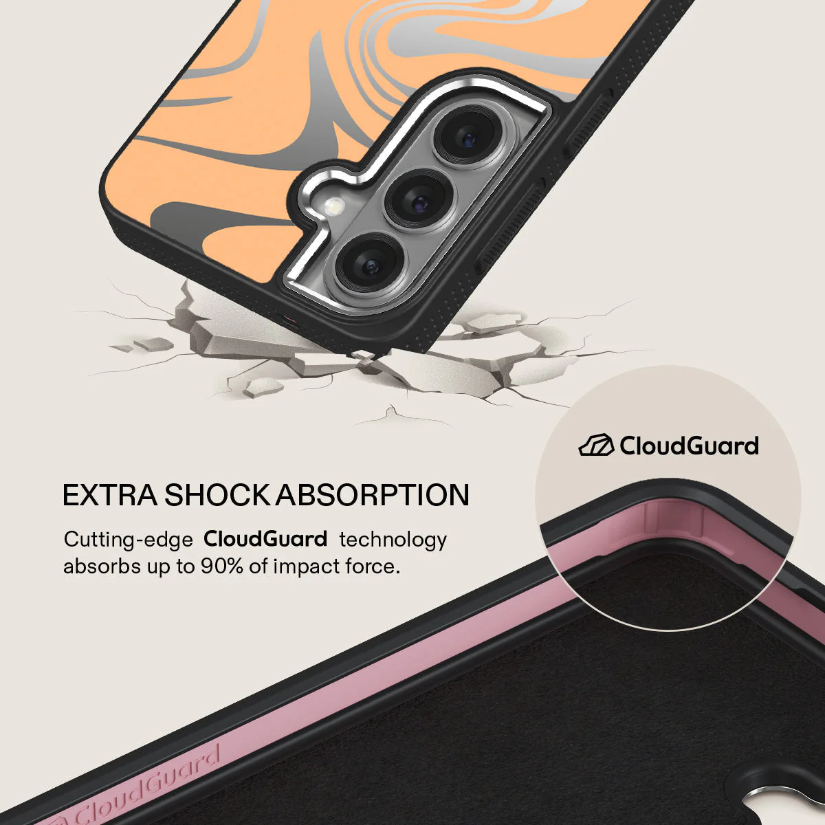 High Vibrations - Color Swirl Samsung Galaxy S26 Plus Case - Image 58