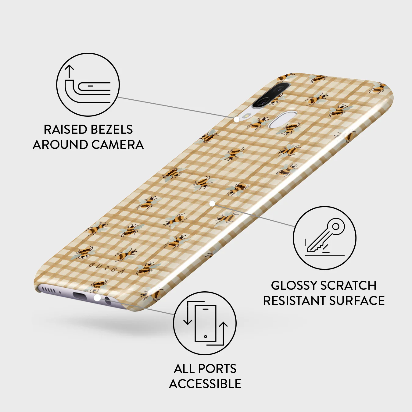 Honeycomb - Samsung Galaxy A40 Case - Image 3