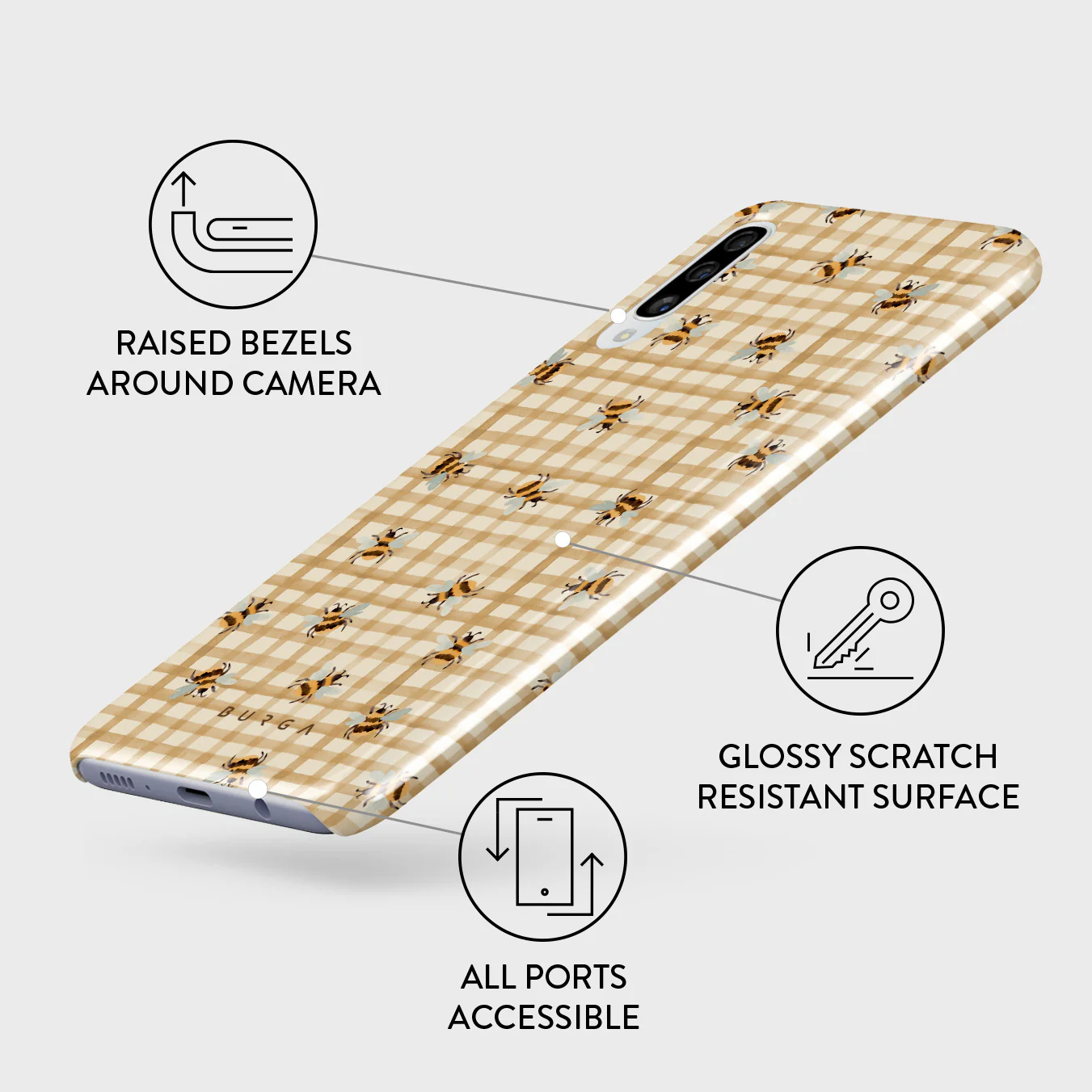 Honeycomb - Samsung Galaxy A50 Case - Image 3