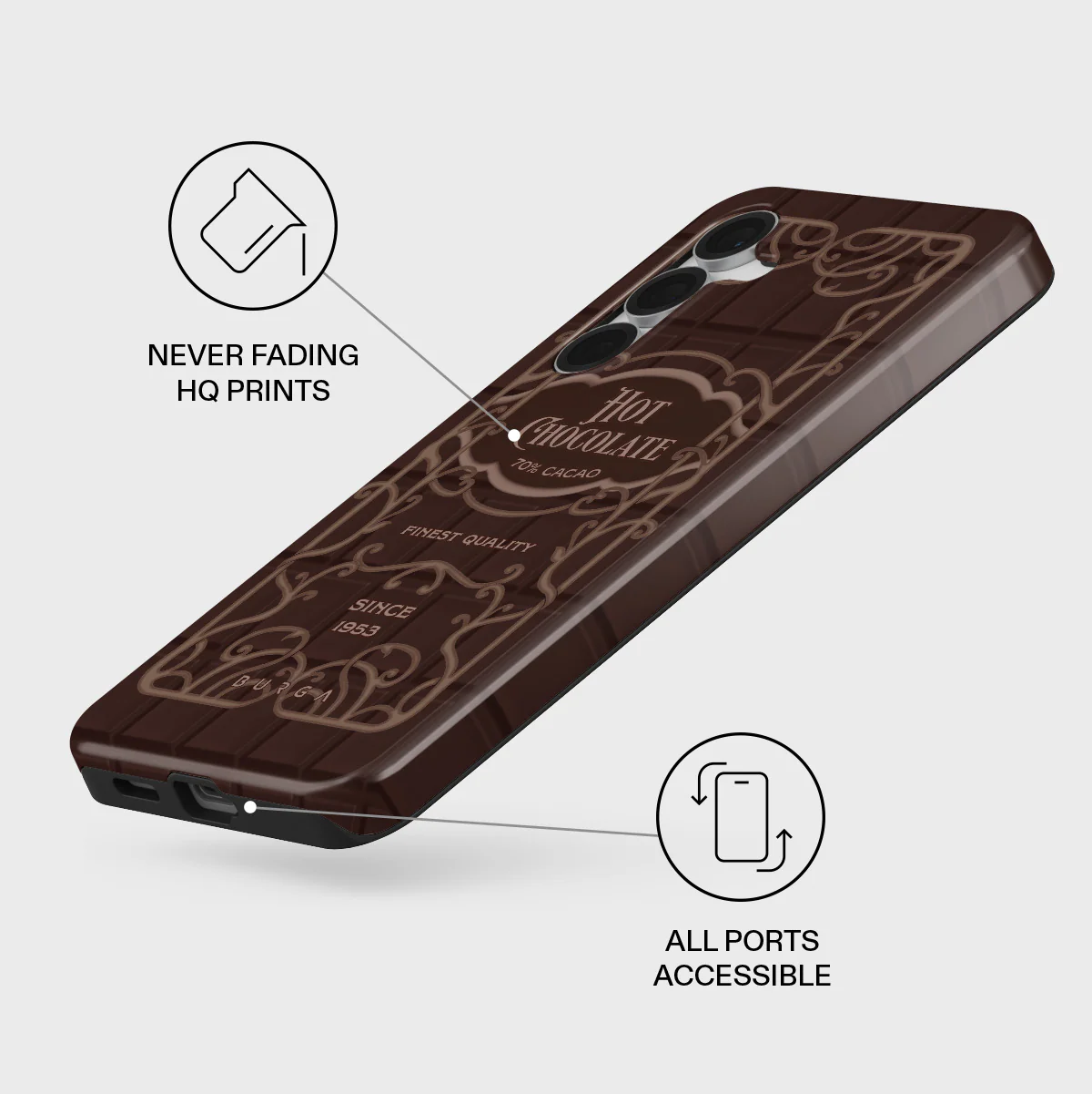 Hot Chocolate - Samsung Galaxy S25 FE Case - Image 3