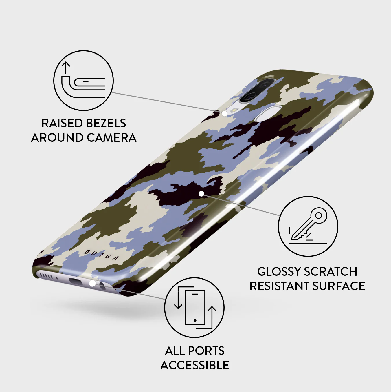 Icefield - Samsung Galaxy A40 Case - Image 3