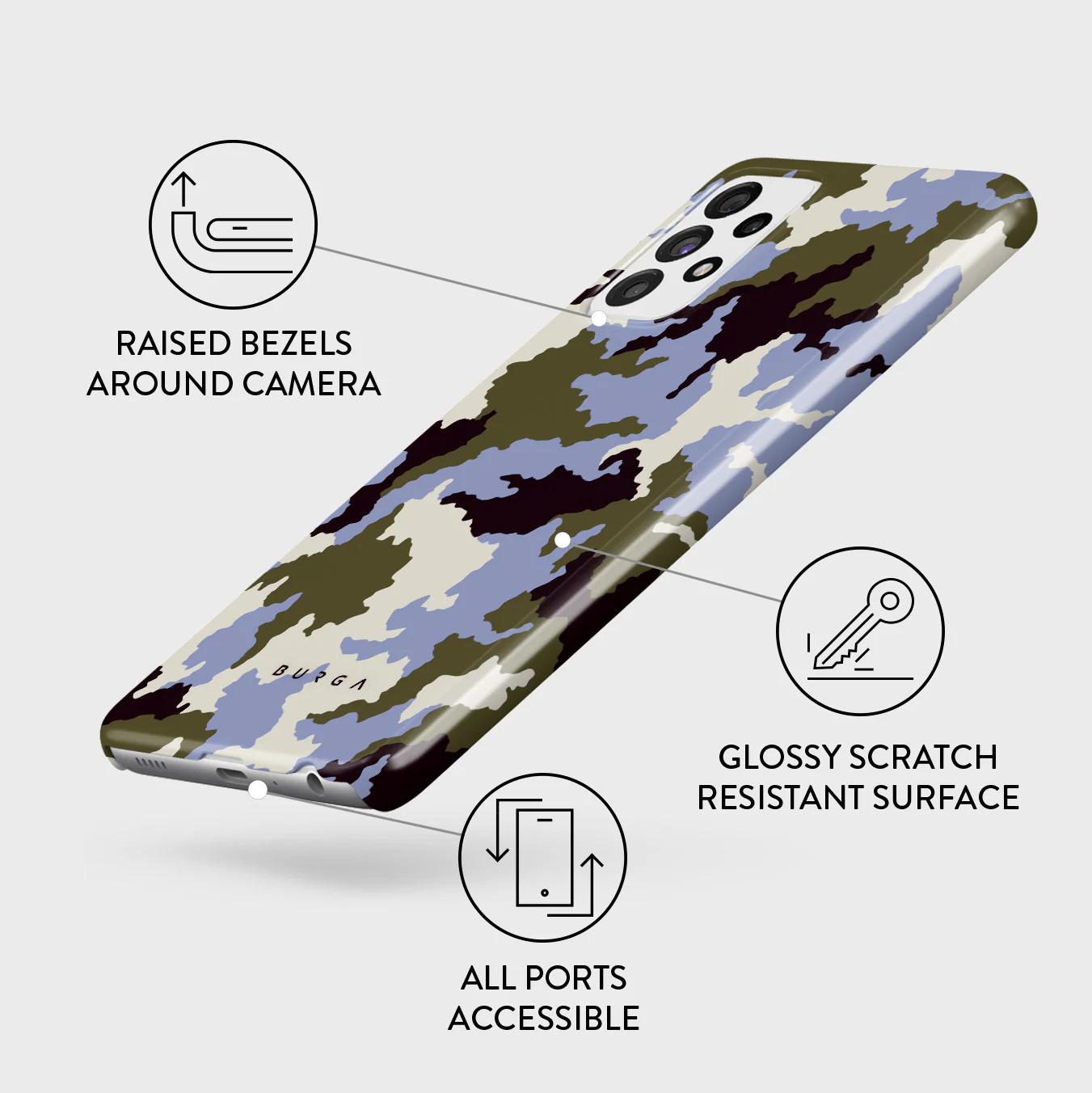 Icefield - Samsung Galaxy A72 4G / 5G Case - Image 3
