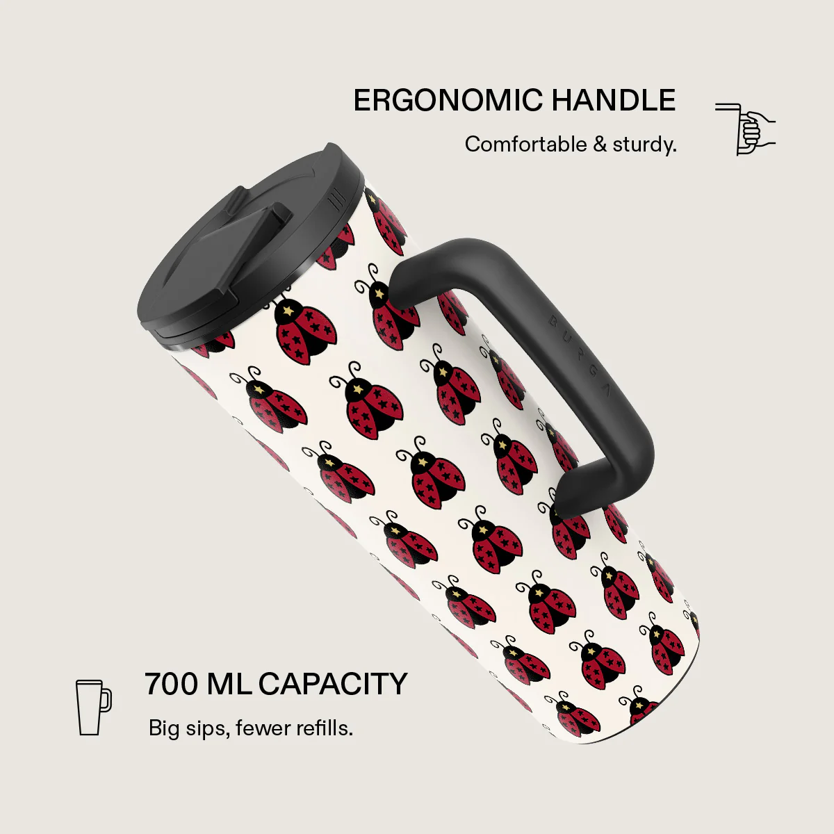 Lady Luck - EasyGrip Travel Mug - Image 2