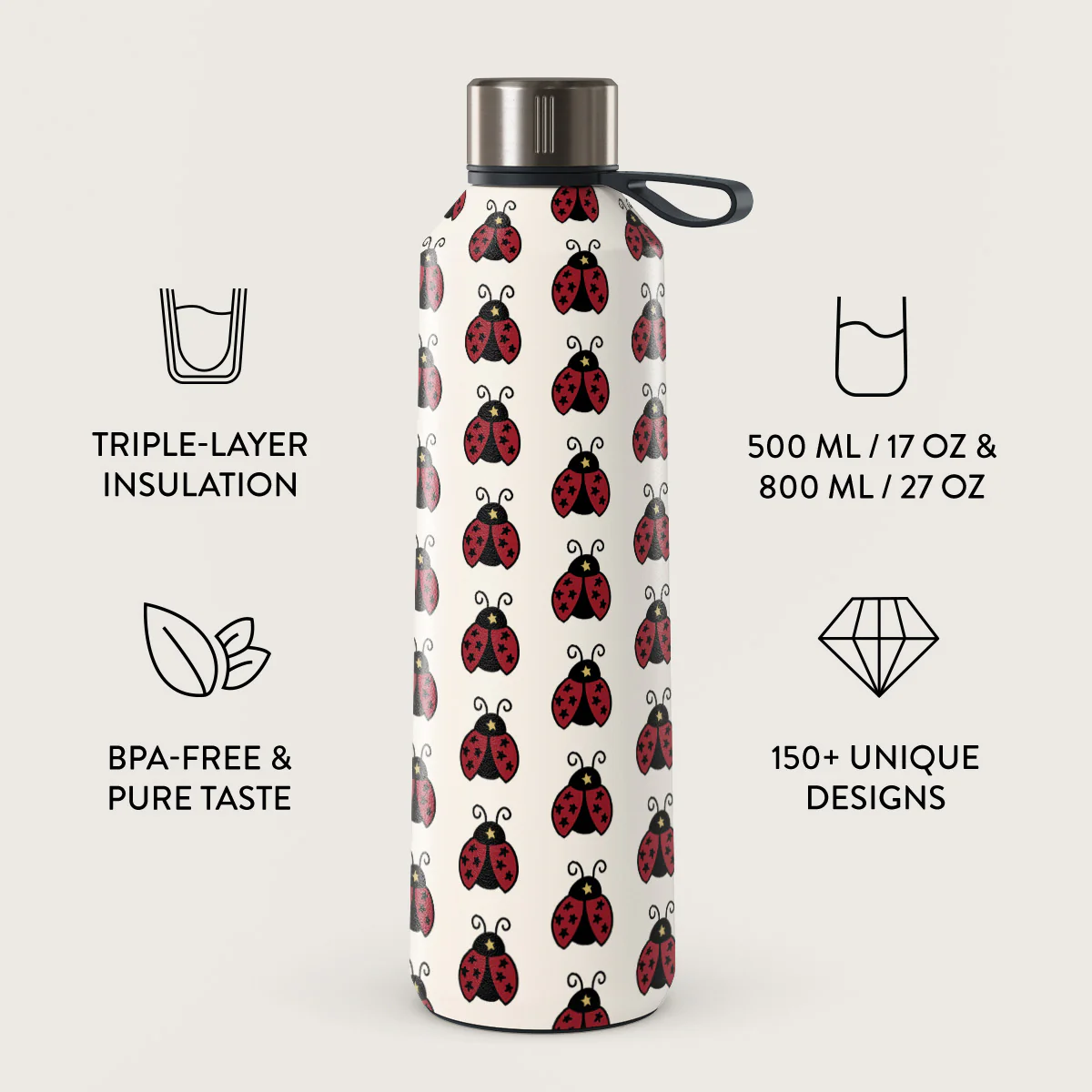 Lady Luck - Water Bottle - Image 3