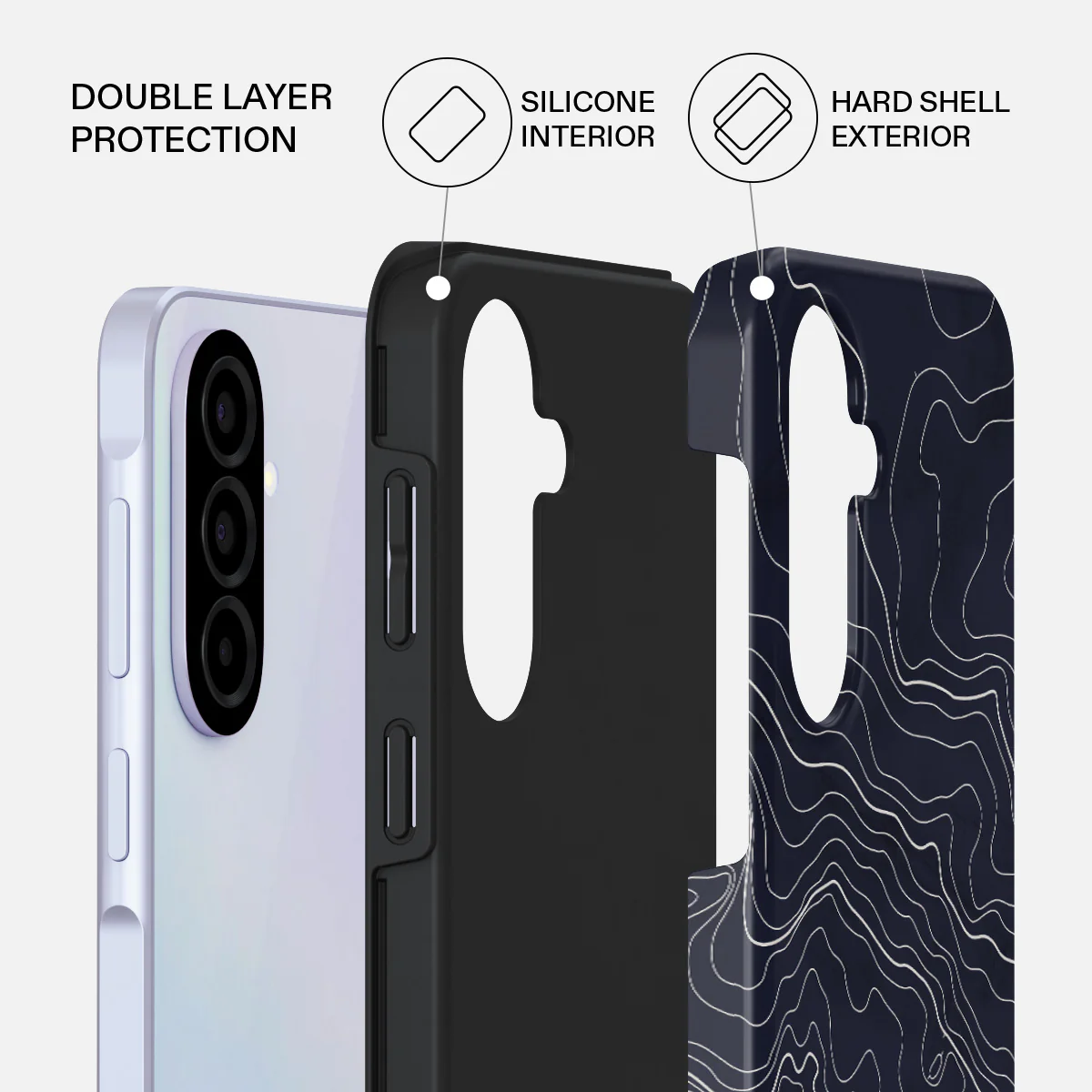 Drifting Shores - Line Art Samsung Galaxy A37 5G Case - Image 2