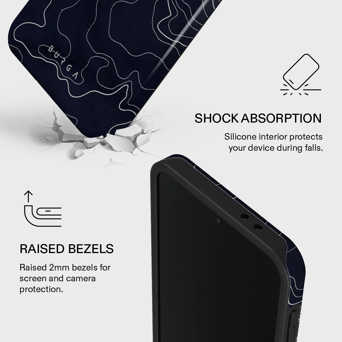 Drifting Shores - Line Art Samsung Galaxy A37 5G Case - Image 4