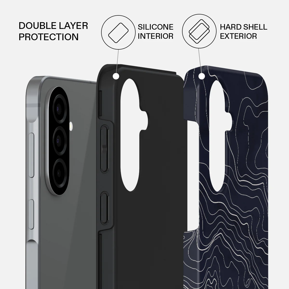 Drifting Shores - Line Art Samsung Galaxy A57 5G Case - Image 2