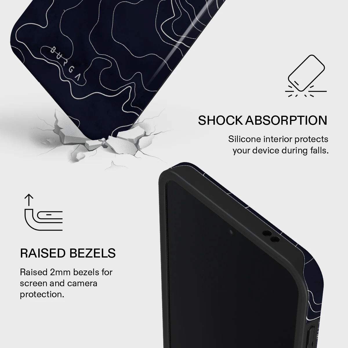 Drifting Shores - Line Art Samsung Galaxy A57 5G Case - Image 4