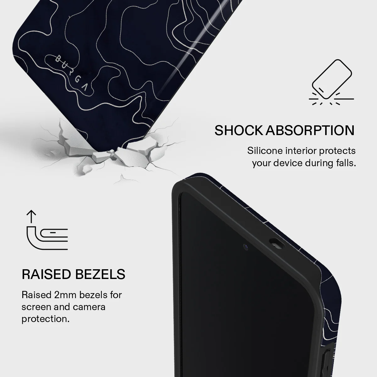 Drifting Shores - Line Art Samsung Galaxy S25 FE Case - Image 4