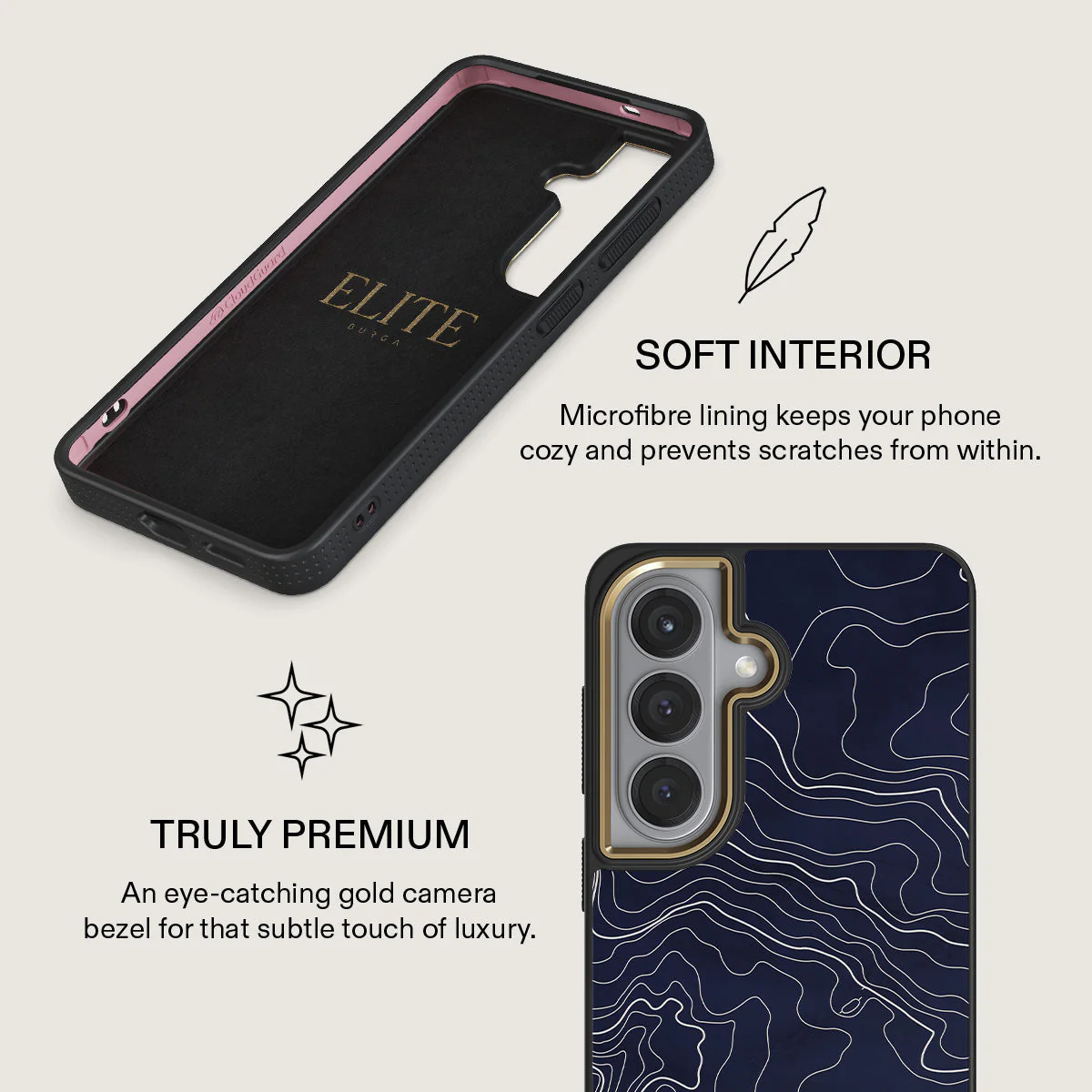 Drifting Shores - Line Art Samsung Galaxy S26 Case - Image 10
