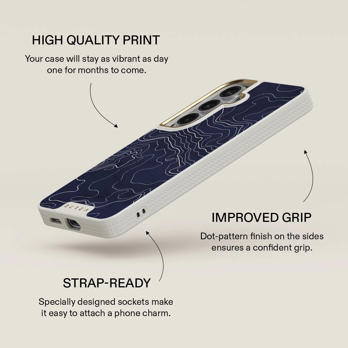 Drifting Shores - Line Art Samsung Galaxy S26 Case - Image 30