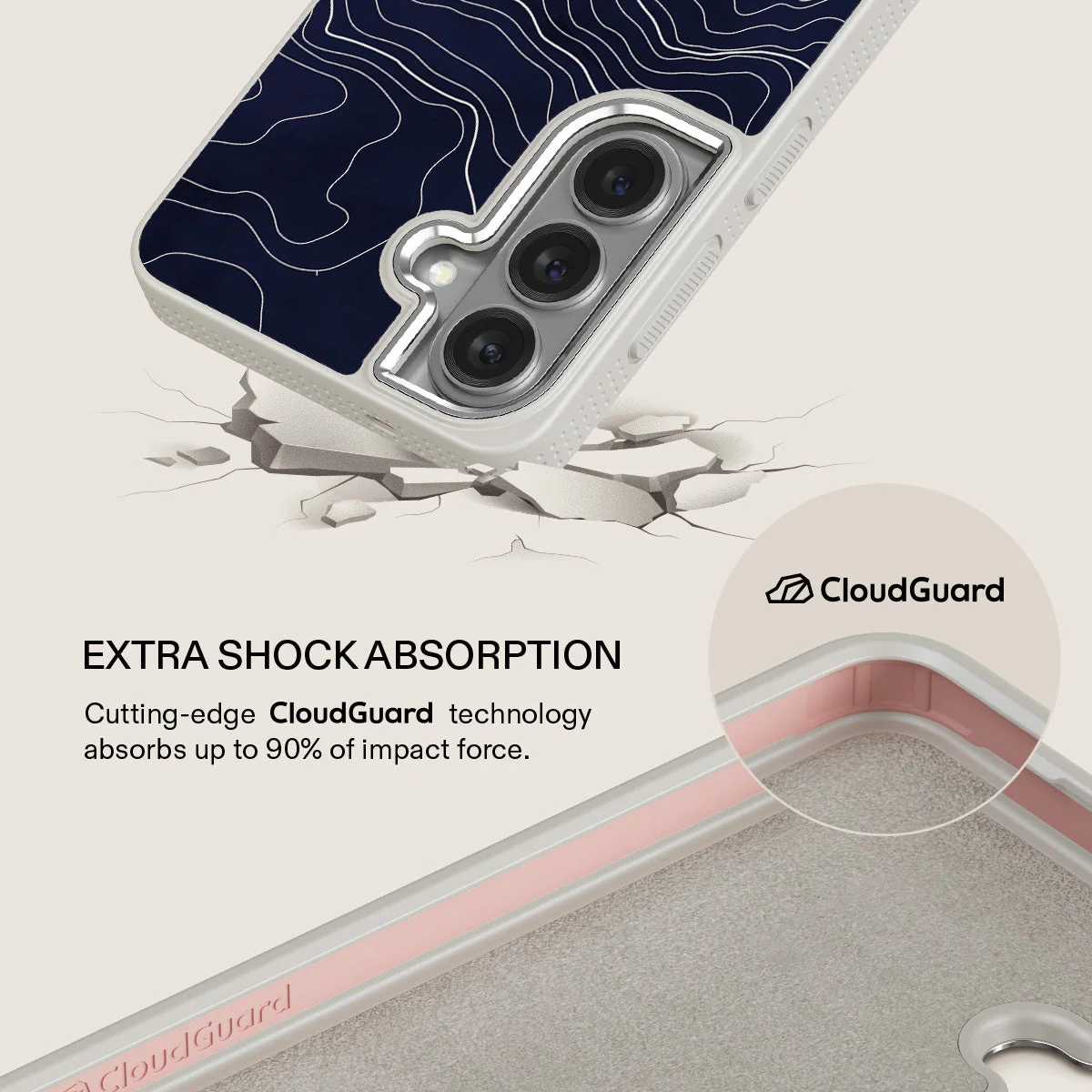Drifting Shores - Line Art Samsung Galaxy S26 Case - Image 35