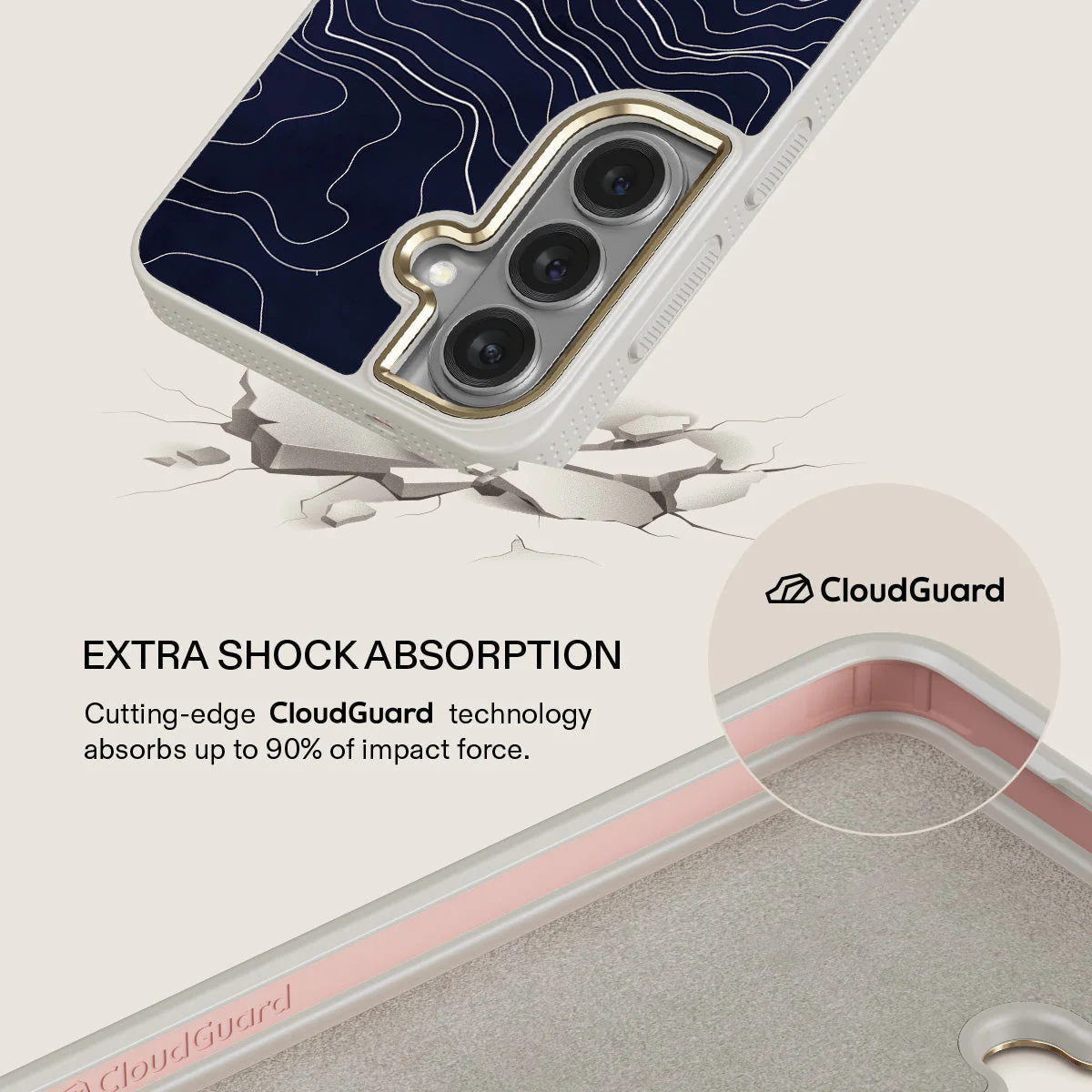 Drifting Shores - Line Art Samsung Galaxy S26 Plus Case - Image 28
