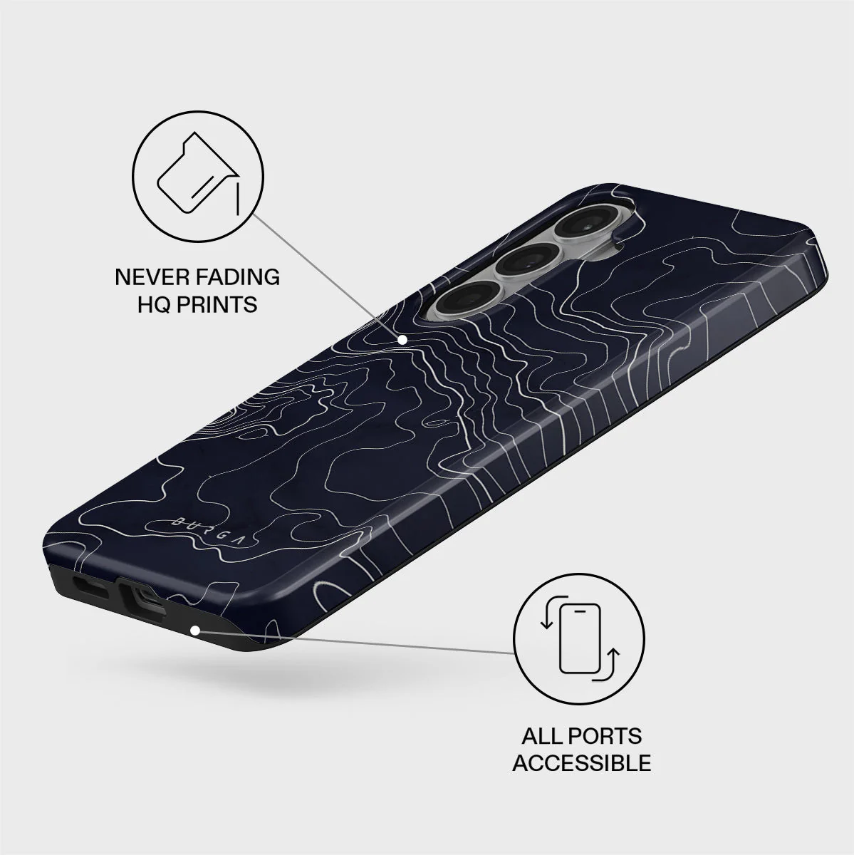 Drifting Shores - Line Art Samsung Galaxy S26 Plus Case - Image 3