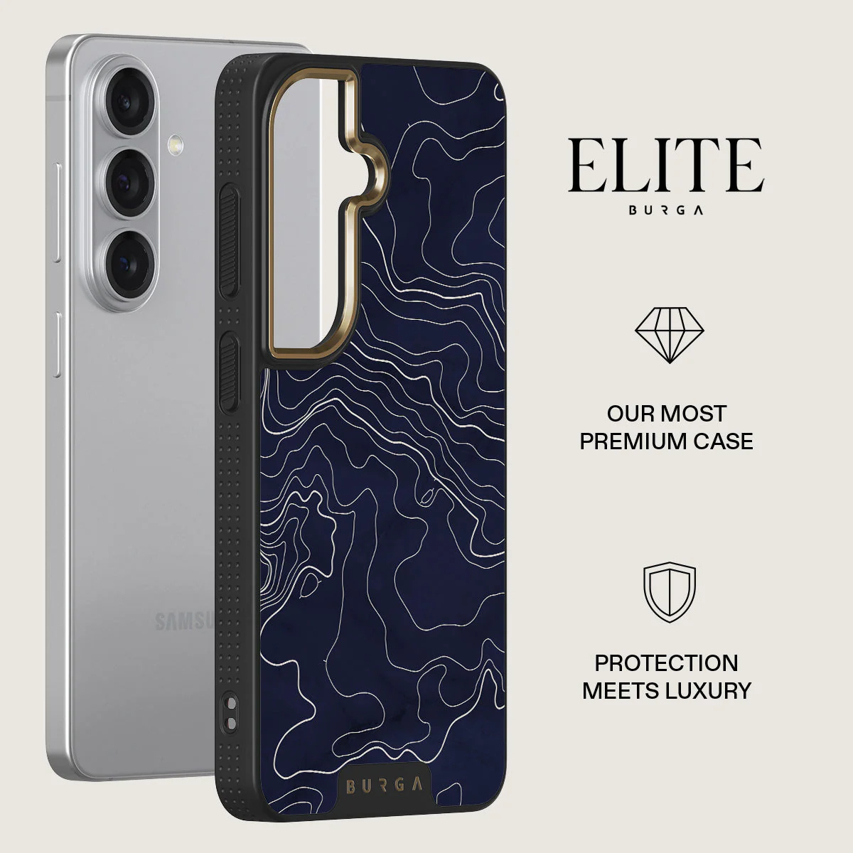 Drifting Shores - Line Art Samsung Galaxy S26 Plus Case - Image 6