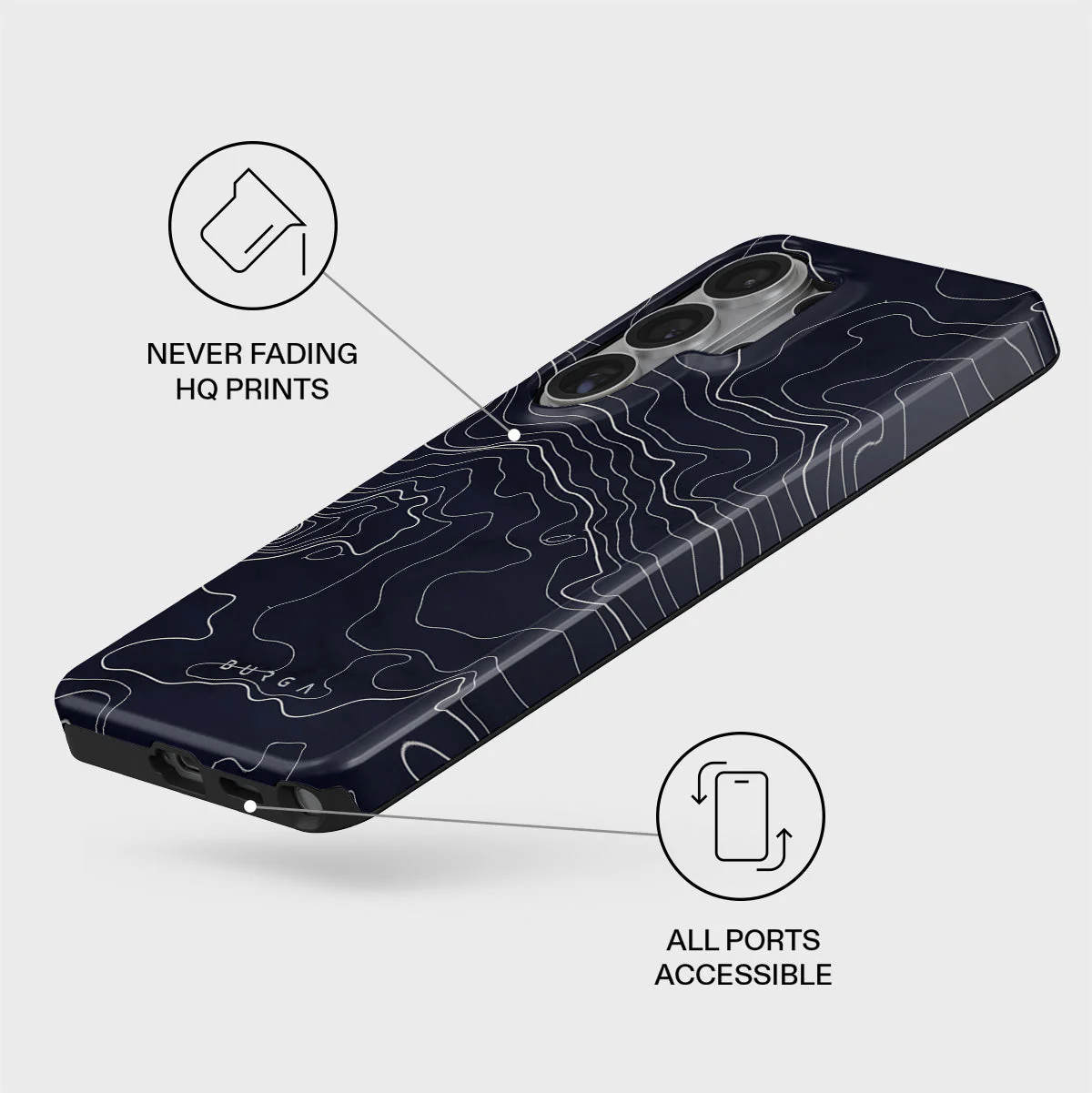 Drifting Shores - Line Art Samsung Galaxy S26 Ultra Case - Image 3