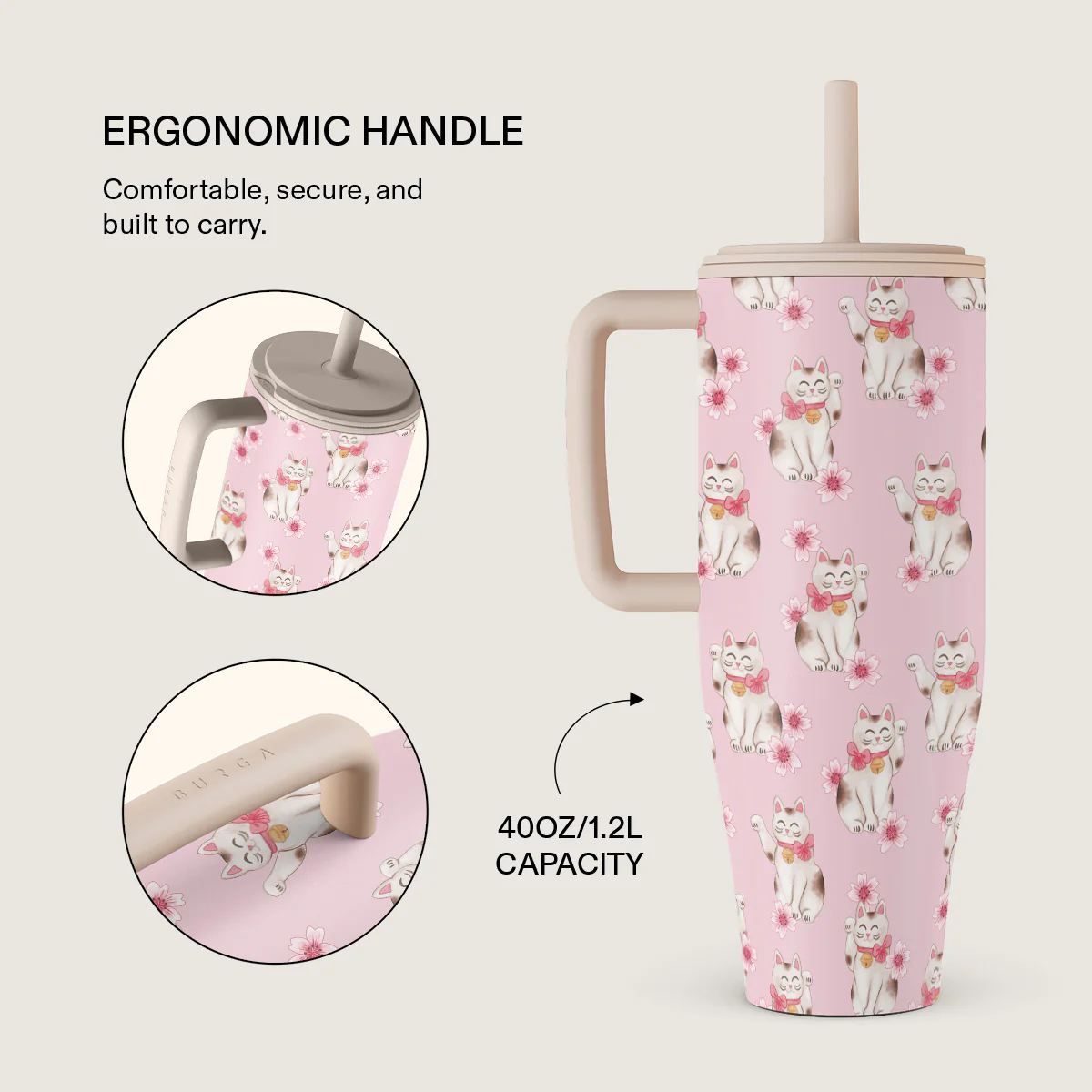 Maneki Neko - All Day Leakproof Tumbler - Image 2