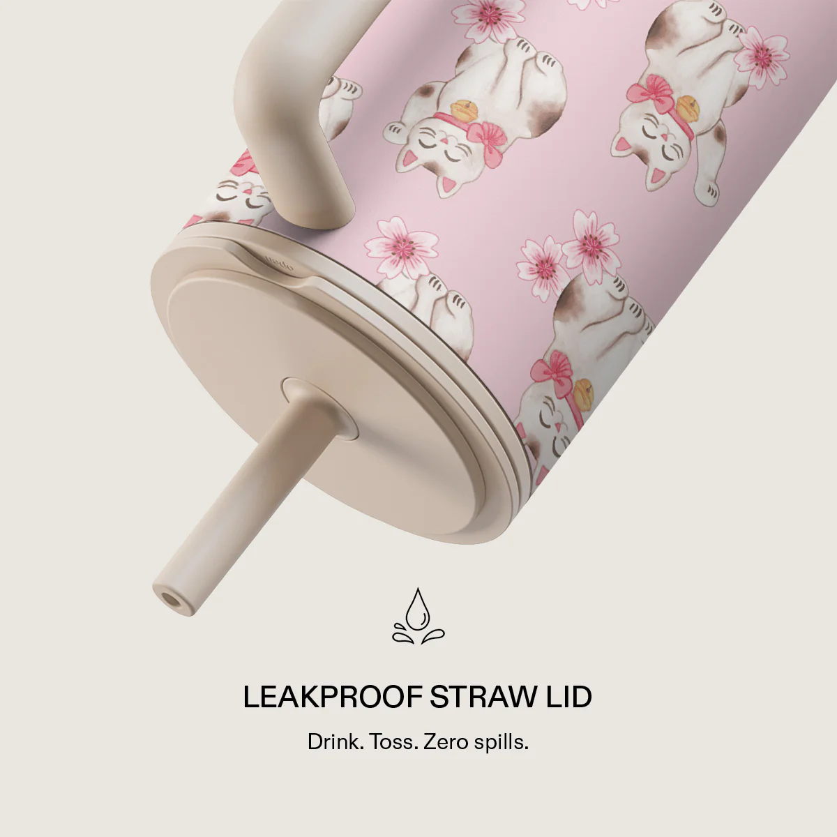Maneki Neko - All Day Leakproof Tumbler - Image 3