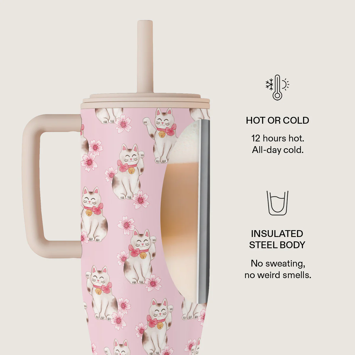 Maneki Neko - All Day Leakproof Tumbler - Image 5
