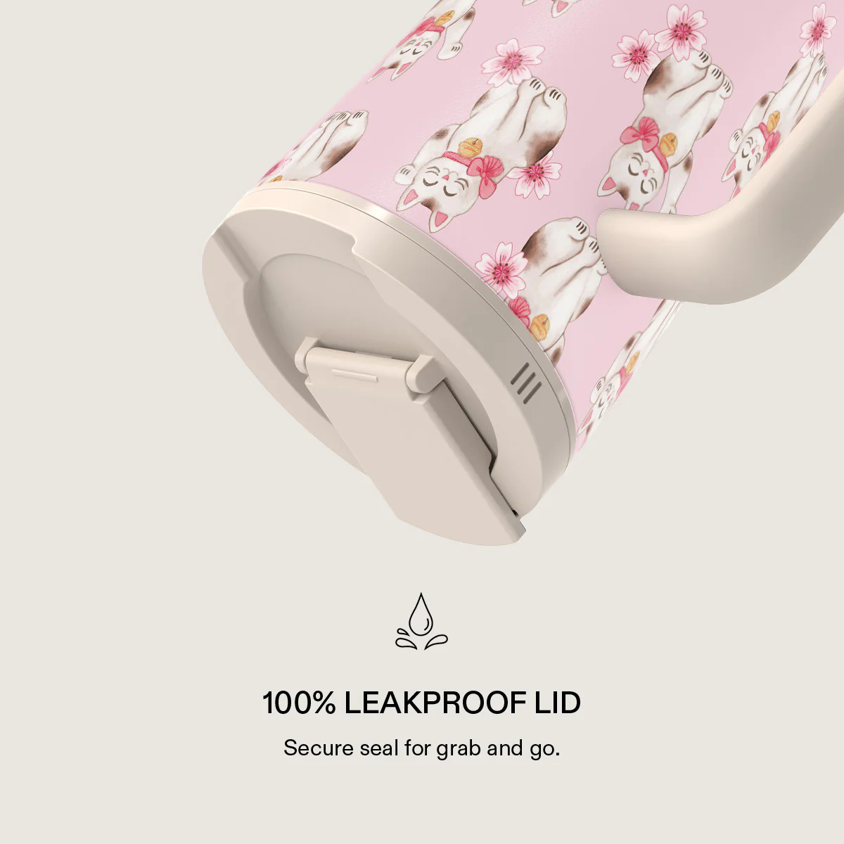 Maneki Neko - EasyGrip Travel Mug - Image 3
