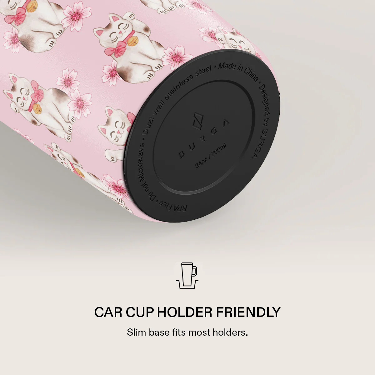 Maneki Neko - EasyGrip Travel Mug - Image 5