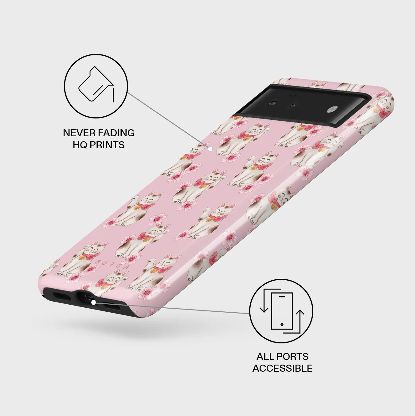 Maneki Neko - Google Pixel 6a Case - Image 3