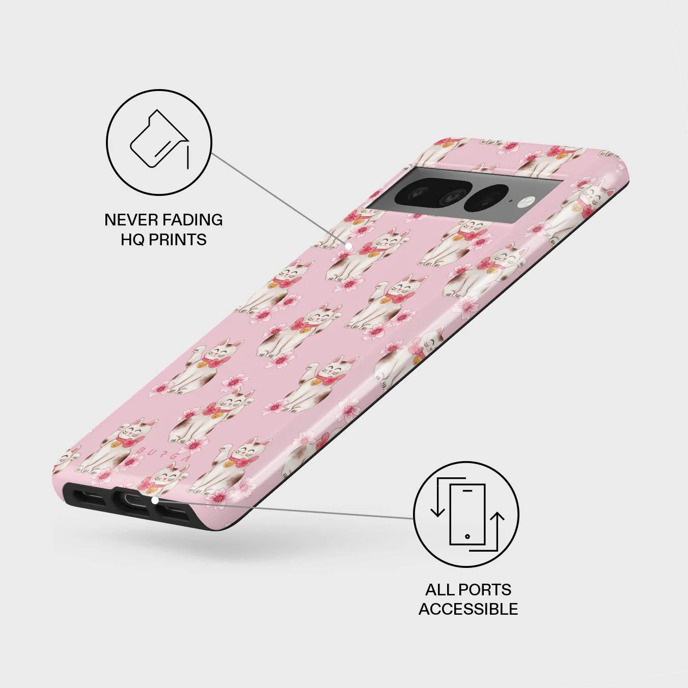 Maneki Neko - Google Pixel 7 Pro Case - Image 3