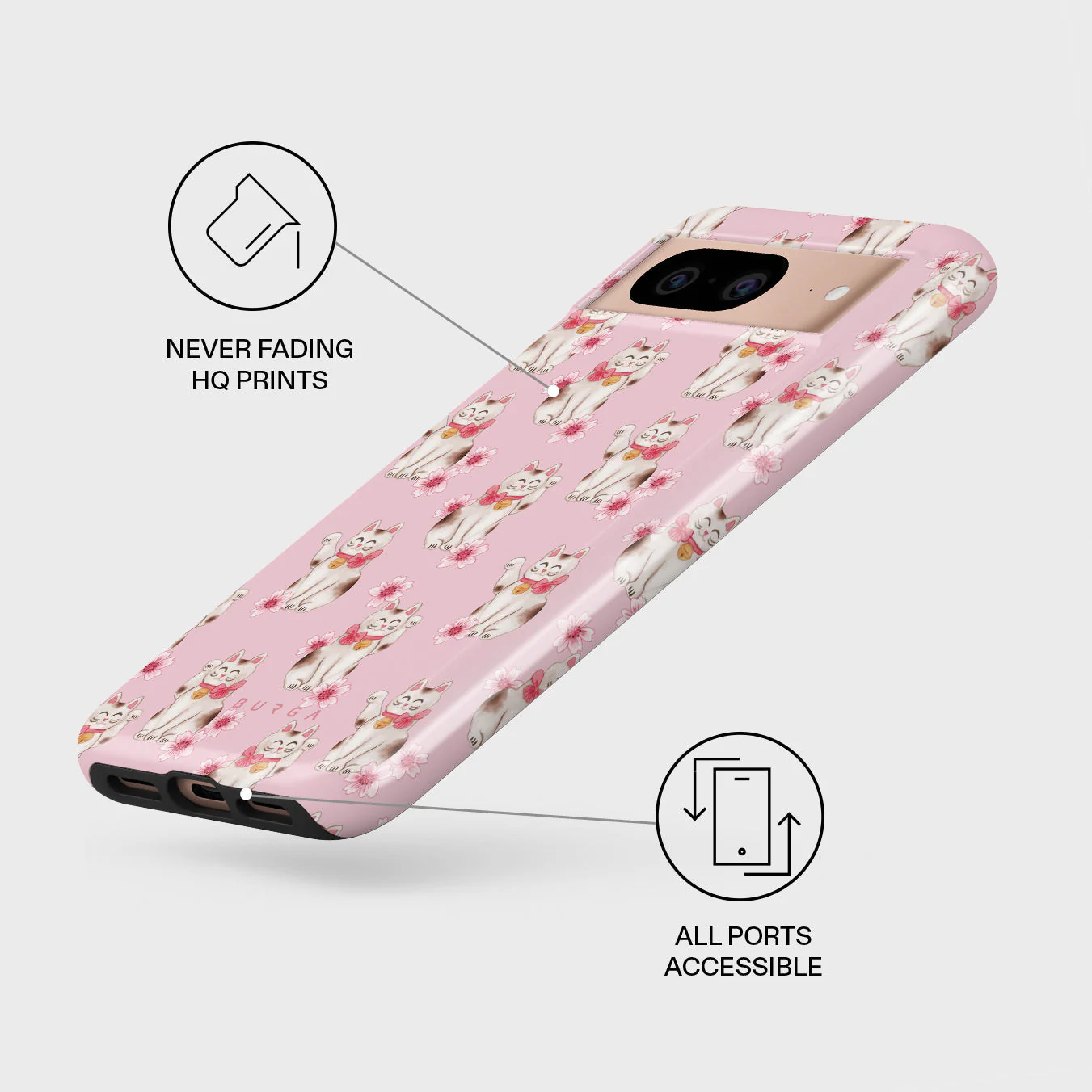 Maneki Neko - Google Pixel 8 Case - Image 3